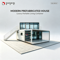 2026 Chine SHANEOK Mini-maison capsule préfabriquée moderne 20FT, structure en acier modulaire, maison pomme respirante pour glamping extérieur