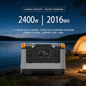 Centrale Électrique Portable Extérieure à Énergie Solaire avec Stockage Lithium, 2000W 2400W 3000W, Prix Abordable, Batterie de Secours - Product Image 4