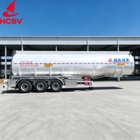 Semi-remorque citerne en acier inoxydable résistant à la corrosion, sans isolation thermique, pour le transport d'huiles comestibles en vrac