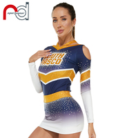 Conception personnalisée RD Différents strass mystique adulte cheerleading uniforme vêtements