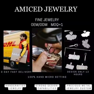 เครื่องประดับขายส่งยอดนิยม จี้เพชรโมอิสซาไนต์แบบ Iced Out จี้รูปเครื่องสล็อตเรืองแสงสไตล์ฮิปฮอป ส่องแสงในยามค่ำคืน - Product Image 6