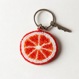 Premium Look Handmade Beaded Key Chain with Embroidery Work, Fashionable <b>Bag</b> <b>Charm</b> for Women, Girls and Everyday Accessories - Product Image 1