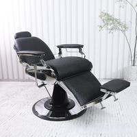 Chaises de barbier classiques pour salon de coiffure et de beauté, en cuir synthétique, brun, blanc, or, vert, rouge, style européen