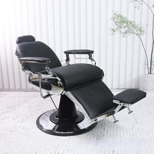 Klasik kuaför güzellik salonu Styling berber koltuğu sentetik deri kahverengi beyaz altın yeşil kırmızı avrupa berber sandalyeleri - Product Image 4