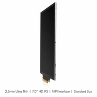 Layar LCD TFT Ultra Tipis 2.6mm 7.0" HD 800x1280 IPS Portrait dengan Antarmuka MIPI untuk Modul Pengontrol Rumah Pintar