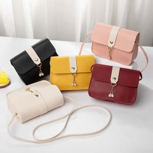 I-0352 New <b>Sweet</b> <b>Bags</b> Lady Pattern Color Matching Crossbody Ladies Mini <b>Bags</b> Leather Shoulder <b>Bag</b> - Product Image 1
