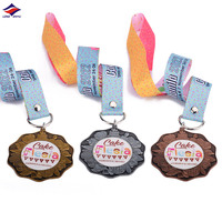 Longzhiyu prix sur mesure coureurs médailles usine en gros enfant course gagnant médailles personnalisé 3d métal moulé sous pression marathon sport médailles