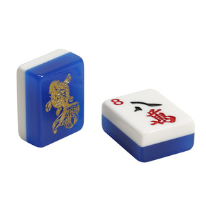 Custom Made Mahjong Tiles Melamine Handmade White Ivory Color For Chess Card <b>Entertainment</b> Sets MJ 823 - Product Image 1