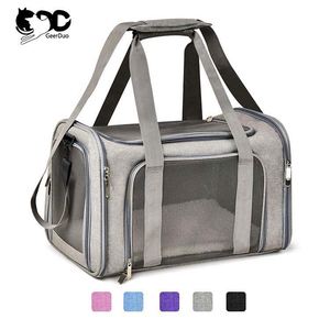 Free sample <b>Large</b> Capacity Breathable Collapsible Travel Tote Luggage Pet <b>Carrier</b> for Small And Medium Dogs <b>Cats</b> - Product Image 2