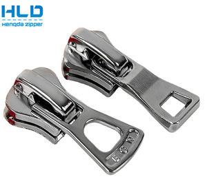 Hengda Fabriek Op Maat Gemaakte Hoge Kwaliteit Zinklegering 2-koppige Rits Dubbele Rits Schuif voor Trolleytas Ritsentrekkers - Product Image 5