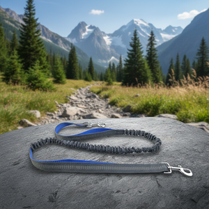 สายจูงสุนัขแบบสะท้อนแสง รุ่นใหม่ ทำจากโพลีเอสเตอร์ แบบแฮนด์ฟรี พร้อมสายรัดเอวปรับได้ ลายเรียบ สำหรับวิ่งกลางแจ้ง - Product Image 4