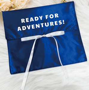 Bolsa de satén de lujo con logotipo personalizado impreso con lazo Peluca de pelo Embalaje Bolsa de seda con solapa antipolvo para ropa de lencería Estilo de moda - Product Image 4