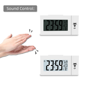 Đồng Hồ Báo Thức Chiếu Đa Năng Đồng Hồ Kỹ Thuật Số Nhạy Sáng Tạo Có Đèn Nền Số Khí Tượng Lcd - Product Image 3