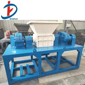 Rubber Twin Shaft Shredder Used Tire Shredder Waste Rubber Crusher Tyre Recycling Shredder