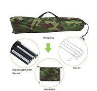 Tente de camping portable pour une personne, camouflage Oxford, quatre saisons, ouverture automatique rapide, imperméable, pour la randonnée