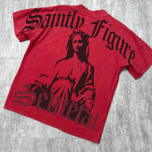 Camiseta con serigrafía de algodón de peso pesado de verano a granel, camiseta de diseñador de ropa informal personalizada Unisex, camisetas gráficas de gran tamaño - Product Image 4