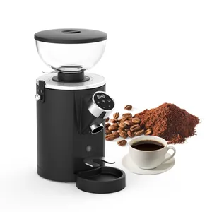 Professional 60mm Italian Stainless Steel Espresso Flat Wheel Burr Commercial Electric Coffee Grinder Machine