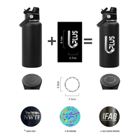 Bouteille isotherme écologique réutilisable en acier inoxydable, anti-fuite, à double paroi sous vide, 12-64 oz, à pression manuelle, maintien thermique 12-24 heures