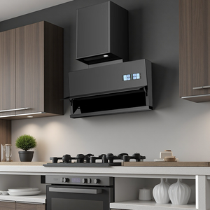 Cappa aspirante automatica One-Touch con ventilazione, illuminazione LED, bassa rumorosità, classe di efficienza energetica, apertura/chiusura automatica, attivazione vocale intelligente - Product Image 6