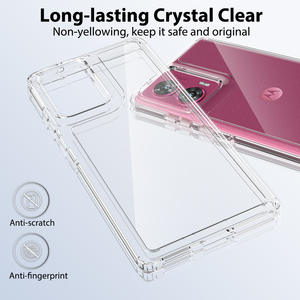 Para <span class=keywords><strong>Motorola</strong></span> Edge 50 Fusion Back Cover, Clear Slim Anti-Scratch TPU + Acrílico Funda de teléfono a prueba de golpes para <span class=keywords><strong>Motorola</strong></span> Edge 50 Fusion - Product Image 5