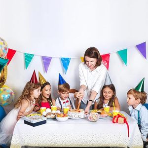 Silver Dot Rectangle Kitchen and Picnic Tablecover Wedding Event Party Supplies Decoration <b>Plastic</b> Tablecloth <b>Table</b> <b>Clothes</b> - Product Image 4