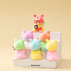 Floccante serie Didi Guardian in PVC simpatico grano maschile ornamento da tavolo da ufficio alla moda figura giocattolo coppia-scatola cieca abbinata all'ingrosso - Product Image 4