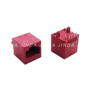 JINDA Connecteur Modulaire Mâle <span class=keywords><strong>RJ45</strong></span> 8P8C Blindé 1 Port JD56SX-X300WXXXX Adaptateur Téléphonique en Bronze Phosphoreux Plaqué Étain pour - Product Image 3