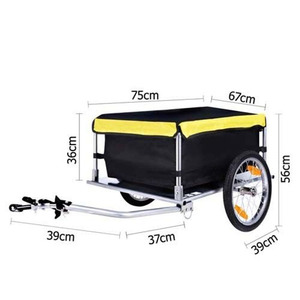 Vouwbare aanhangwagen voor fiets, fietskar, fietsbagage, kampeeruitrusting, bagagevervoer - Product Image 3