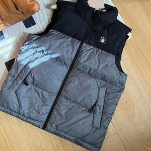 <span class=keywords><strong>Gilet</strong></span> ample Nor-th, épais et chaud, doudoune d'hiver pour homme et <span class=keywords><strong>femme</strong></span>, veste zippée brodée - Product Image 3