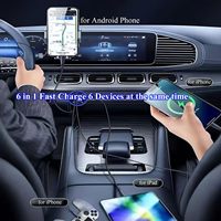 Chargeur de voiture HYTO 250W PD QC3.0 à charge rapide 6 en 1, prise allume-cigare de voiture, charge rapide avec affichage numérique