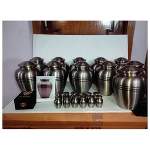 Brass Cremation Urns For Funeral Supplies Urns For Adult <b>Ashes</b> <b>Keepsake</b> Urns To Save Memory - Product Image 1