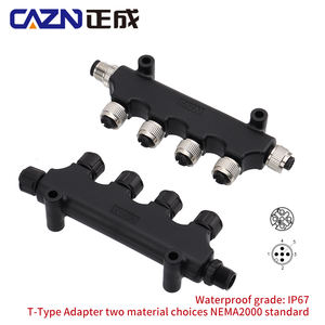 NMEA20005ピンTタイプフィールド取り付け可能なマリンオンボード防水IP67メトリックコネクタM126ウェイオス-メスアダプタ - Product Image 5