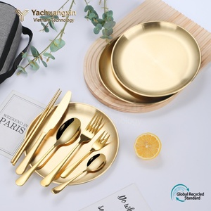 Juego de Cubiertos Portátiles de Acero Inoxidable con Bolsa de Almacenamiento, Kit de Utensilios para Camping que Incluye Cuchillo, Tenedor, Cuchara y Palillos - Product Image 3
