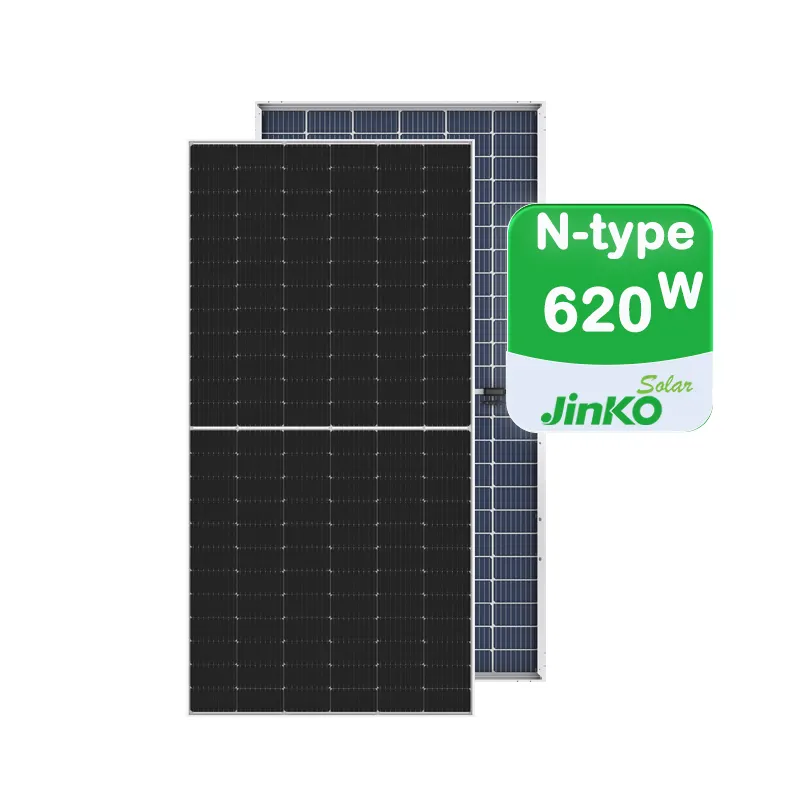 JinKo perlengkapan panel surya 610W, harga penawaran daya rumah untuk rumah