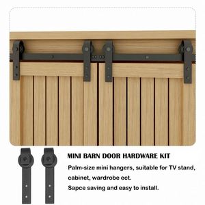 Kit de Herrajes RHETECH Super Mini para Puertas Correderas de Acero, Accesorios Duraderos para Paneles de Puertas de Armarios, Muebles de TV, Clósets y Ventanas - Product Image 4