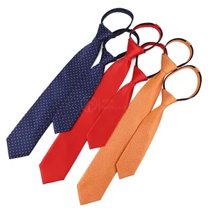 6cm kẻ sọc Cà Vạt cha và con trai phù hợp với trẻ em pretie dệt sợi nhỏ pre-tied boy's trường cổ Tie với dây kéo