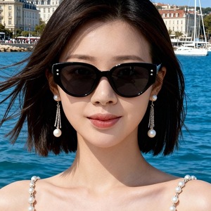 Gafas de Sol Cat Eye con Marco Verde, Polarizadas UV400, Montura Completa, Unisex, Protección Solar, Moda para Adultos 2025 - Product Image 4