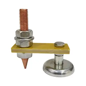 焊接磁铁头磁性接地夹夹具强力焊机钣金修复机接地线夹具工具
