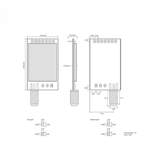 E34-2G4H20D Nrf24l01 <b>Wireless</b> Audio Transmitter 24ghz Antenna Spi Low Power Tx Rx Nrf24l01p 2.4ghz Rf Module - Product Image 6