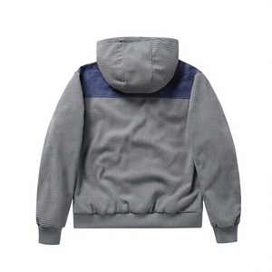 เสื้อแจ็คเก็ตบอมเบอร์ผู้ชาย ผ้าแคนวาสผสมผ้าฝ้าย แต่งสีตัดกัน ซิปปิด คอตั้ง กันน้ำ สวมใส่สบายๆ สำหรับฤดูใบไม้ร่วง ซิปยาวเต็มตัว ซิปเปิด-ปิดเร็ว - Product Image 4
