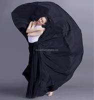 Jupe de danse orientale 720 degrés, longue jupe de danse espagnole, jupe soleil, costume de scène pour femme