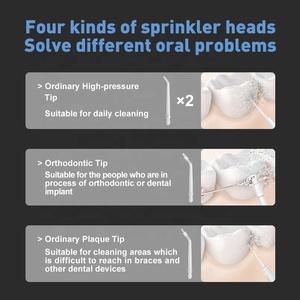 Mini <span class=keywords><strong>irrigador</strong></span> portátil de agua, limpiador bucal recargable por USB, <span class=keywords><strong>irrigador</strong></span> bucal inalámbrico para el cuidado <span class=keywords><strong>dental</strong></span> con bolsa de viaje - Product Image 6