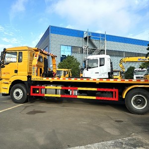 SHACMAN 6x4 <b>Flatbed</b> <b>Truck</b> 18 Tons Heavy Towing Wrecker <b>Truck</b> 1 Tow 2 Trailer for Sale - Product Image 5
