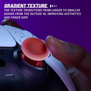 แท่งอนาล็อกปรับความสูงได้สีแดงคาร์ไมน์ ThumbsGear V3 แท่งอนาล็อกแบบ Ergonomic ที่เปลี่ยนได้สำหรับคอนโทรลเลอร์ PS5 และ PS4 - Product Image 6