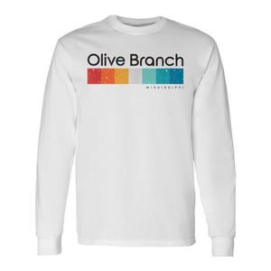 T-shirt a maniche lunghe retrò Olive Branch Mississippi Usa - Product Image 1