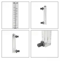 Débitmètre à panneau à filetage interne LZM-25 1000L/heure, en acier inoxydable, avec tube en verre flottant, rotamètre pour systèmes RO, gaz, air, liquide, 4%