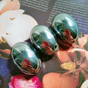 DIY New fashion woman pleasure toys terahertz jade egg certified nephrite drilled