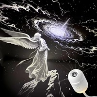 Mini projecteur d'étoiles premium en PE, alimentation USB, best-seller viral, lampe de projection ciel étoilé pour chambre à coucher