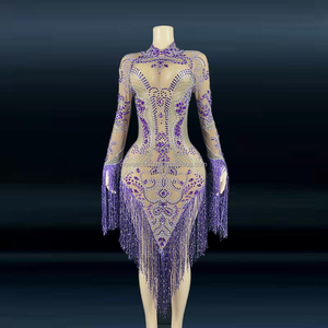 Produttore di <span class=keywords><strong>vestiti</strong></span> piccoli ordini personalizzato maturo trasparente vestito <span class=keywords><strong>da</strong></span> notte Sexy per donna floreale Sexy abito <span class=keywords><strong>cerimonia</strong></span> di apertura panno - Product Image 4