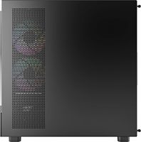 Gabinete de PC para Juegos MONTECH XR-B ATX Mid-Tower, 3 Ventiladores ARGB PWM de 120 mm Preinstalados, Diseño de Madera con Cristal Templado de Vista Completa, 4090